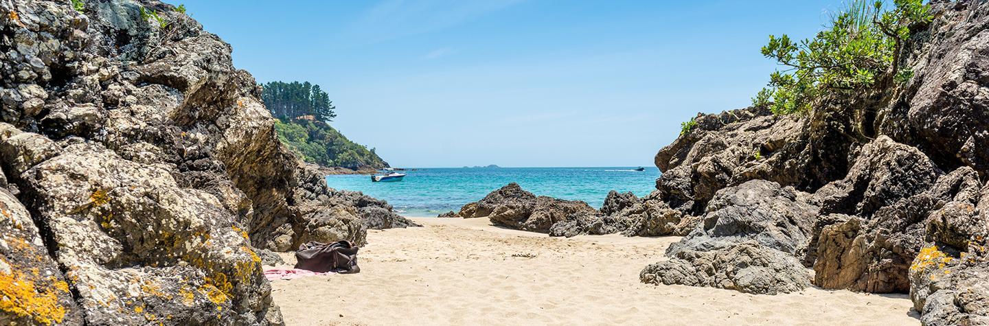 Waiheke Island beach to explore